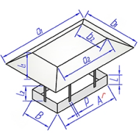 Купить зонт прямоугольного сечения скошеный оптом | ПРОТОРГ