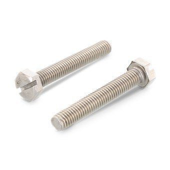 Рекомендуем купить Болт DIN 933 SZ M3x14 с шестигранной головкой, прямым шлицем и полной резьбой, нерж. сталь A4