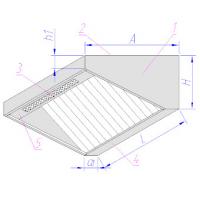 Купить зонт приточно-вытяжной пристенный тип 1 оптом | ПРОТОРГ
