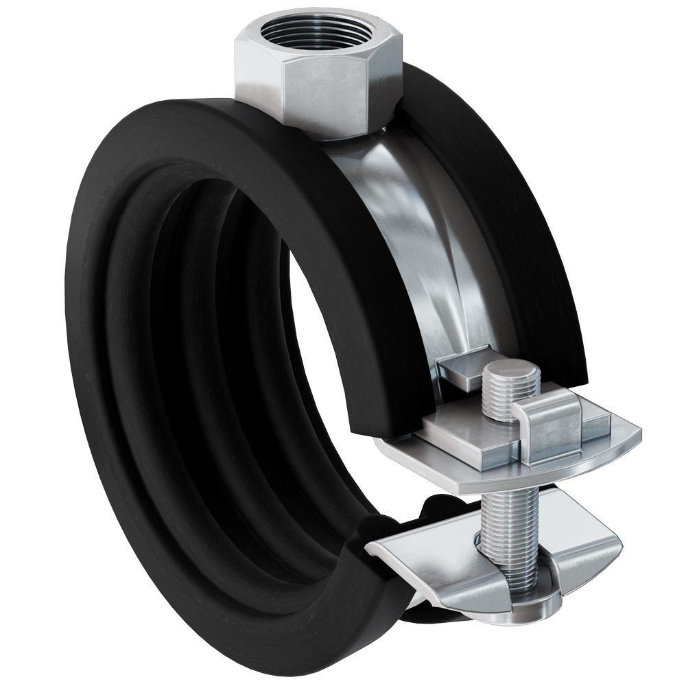 Рекомендуем купить Одновинтовой трубный хомут fischer FGRS 8-11 с гайкой M8, оц. сталь