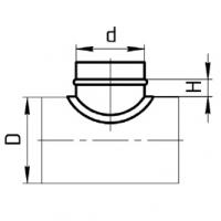 Купить врезка круглого сечения d100 оптом | ПРОТОРГ