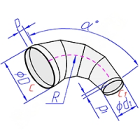 Купить отвод круглого сечения конический оптом | ПРОТОРГ