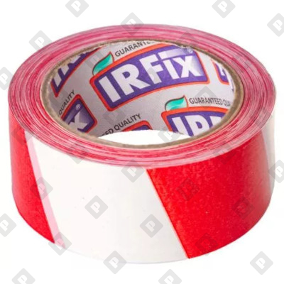 Оградительная (сигнальная) лента IRFix бело/красная, 50 мм x 150 м - №1