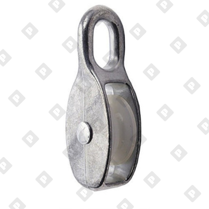 Блок одинарный 3/4" (20 мм) с пластиковым диском, оц. сталь - №2