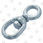 Вертлюг 8мм петля-кольцо, оц. сталь
