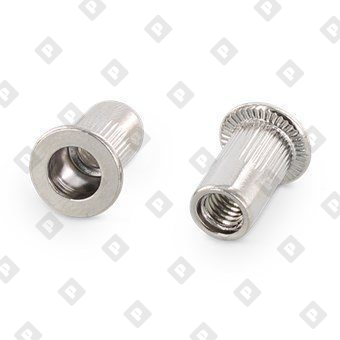 Заклепка-гайка ART 1025 M6x16 с насечками и цилиндрическим бортиком, нерж. сталь A4 - №1