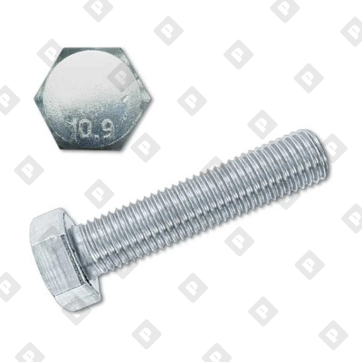 Болт DIN 961 M10x60 с шестигранной головкой и полной резьбой с шагом 1.25, кл. пр. 10.9 - №1