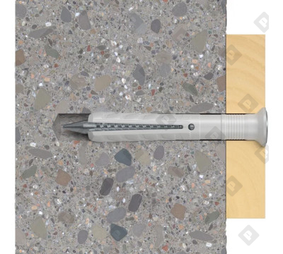 Гвоздевой дюбель fischer N 6x40 S K NV с потайным бортиком, упаковка блистер 12 шт - №2