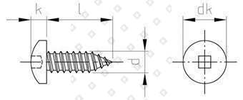 DIN 7981 A2 C 3,5X22 SQ1 - №4