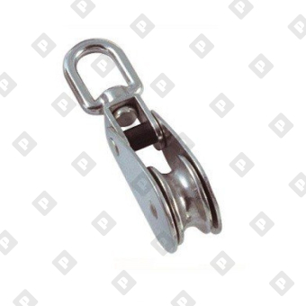 Блок такелажный Art 8369 с вертлюгом 25мм, нерж. сталь А2 - №1