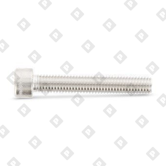 Винт DIN 912 М8x60/60 с полной резьбой и цилиндрической головкой с внутренним шестигранником и насечками, нерж. сталь A2 - №2