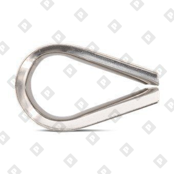 Коуш ART 9073 (DIN 6899) для троса Ø20мм, нерж. сталь А4 - №2