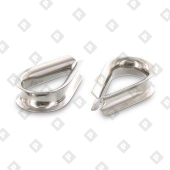 Коуш ART 9073 (DIN 6899) для троса Ø20мм, нерж. сталь А4 - №1