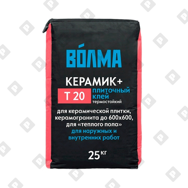 Клей для плитки Волма Керамик-плюс, 25 кг - №1