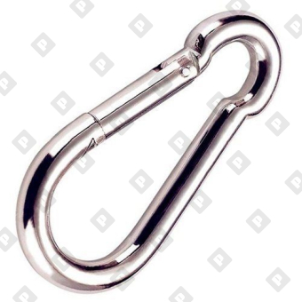 Карабин пожарный ART 9075 (DIN 5299С) 5х50, нерж.сталь А4 - №1