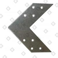 Уголок соединительный US 175x35x2 мм, оц. сталь - №1