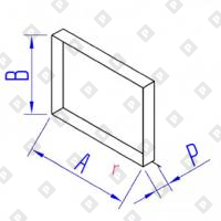 Заглушка сварная прямоугольная - №1