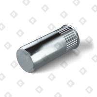 Заклепка М6x22.5 закрытая с внутренней резьбой, насечками и уменьшенным бортом, оц. сталь - №1