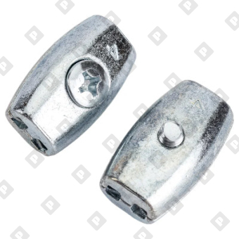 Зажим «Бочонок» для троса Ø2мм, оц. сталь - №3