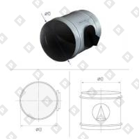 Дроссель-клапан круглого сечения - №1