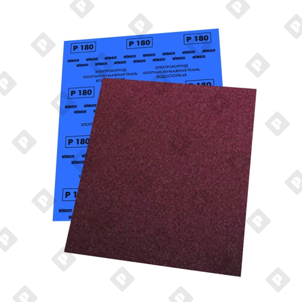 Шкурка шлифовальная Biber 70654 Р80 основа водостойкая ткань (10 шт.) - №1