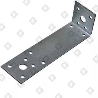 Крепежный уголок асимметричный KUAS 150x60x90x2 мм, оц. сталь - №1
