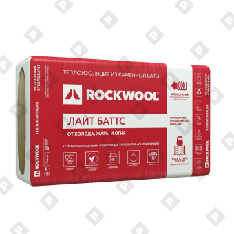 Утеплитель Rockwool Лайт Баттс 1000х600х100 мм, 5 шт - №1