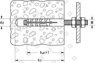 Распорный дюбель fischer M 8 S - №2