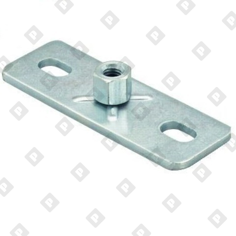 Основание fischer GPL 30x80x3 мм с гайкой для средних нагрузок M8, оц. сталь - №1