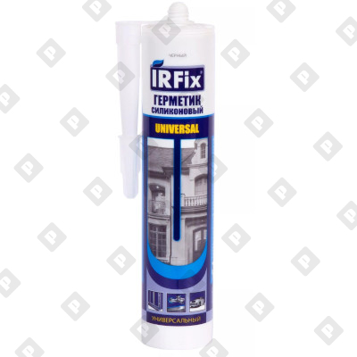 Герметик IRFix UNIVERSAL силиконовый универсальный "Черный", 310 мл - №1
