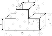 Тройник сварной прямоугольный - №1