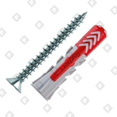 Универсальный дюбель fischer DUOPOWER 8x40 S с шурупом - №1